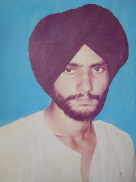 Photo of Sukhwinder Singh, victim of extrajudicial execution between April 13, 1992 and May 15,  1992, in Amritsar, by Punjab Police