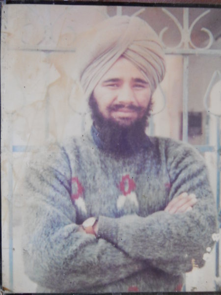 Photo of Avtar Singh, victim of extrajudicial execution on April 21, 1991, in Batala, by Punjab Police