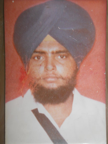 Photo of Sarbjit Singh, victim of extrajudicial execution on July 02, 1989, in Verowal, by Punjab Police