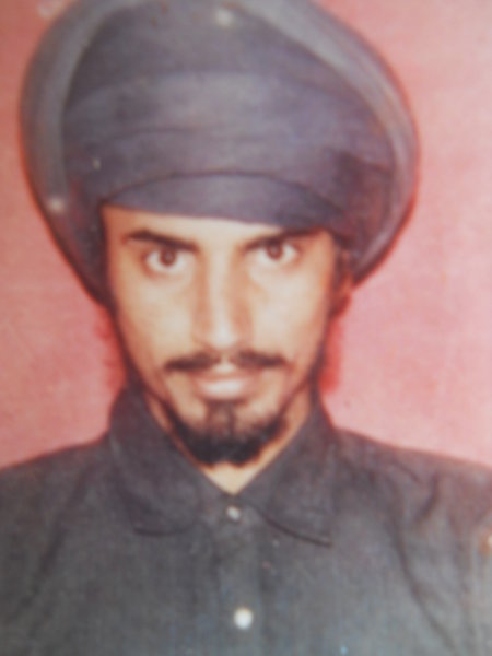 Photo of Parmjit Singh, victim of extrajudicial execution on January 23, 1990, in Valtoha,  by Punjab Police; Central Reserve Police Force, in Valtoha, by Punjab Police