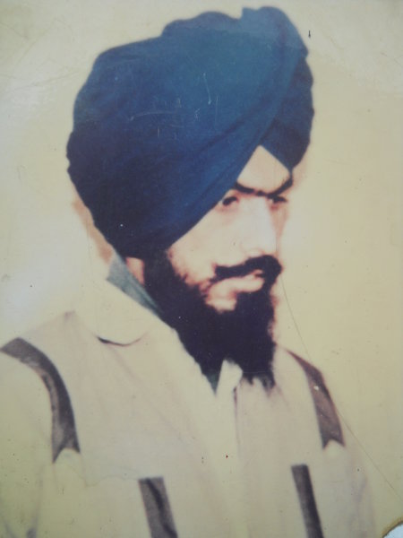 Photo of Resham Singh, victim of extrajudicial execution on April 26, 1992, in Raja Sansi, by Punjab Police
