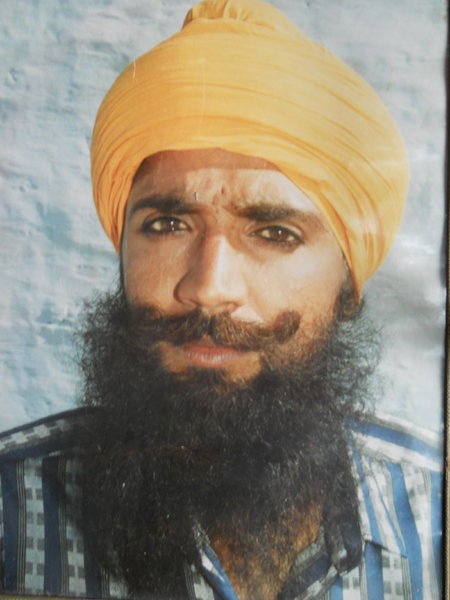 Photo of Harchand Singh, victim of extrajudicial execution between September 15, 1990 and September 16,  1990, in Payal, by Punjab Police