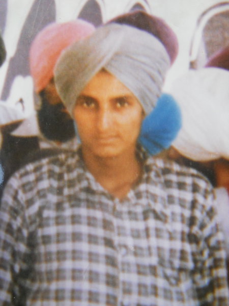 Photo of Jagseer Singh, victim of extrajudicial execution on September 08, 1989, in Guru Har Sahai, by Punjab Police; Black cat