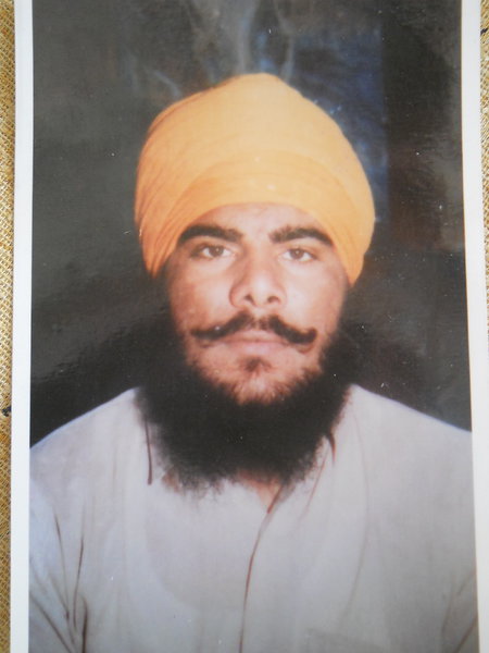 Photo of Jaswinder Singh, victim of extrajudicial execution on September 07, 1990, in Batala, by Black cat