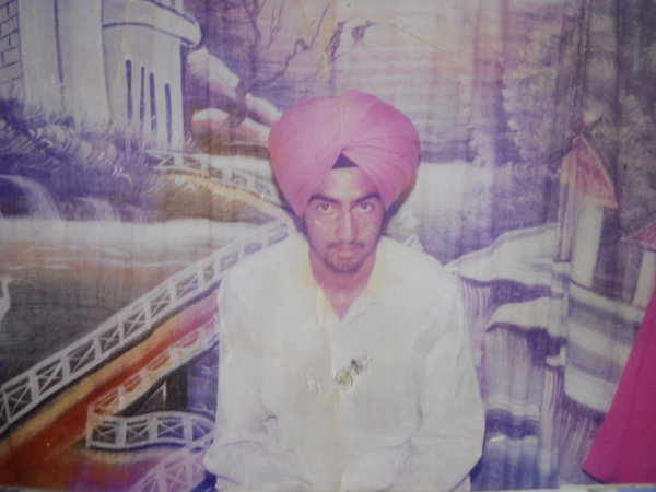 Photo of Gurbinder Singh, victim of extrajudicial execution between July 23, 1990 and July 25,  1990, in Mamdot, Firozpur, by Punjab Police