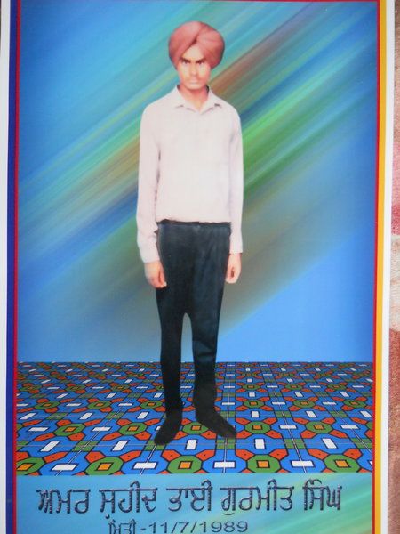 Photo of Gurmeet Singh, victim of extrajudicial execution on July 11, 1989, in Muktsar, by Punjab Police