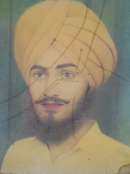 Photo of Angrej Singh, victim of extrajudicial execution between August 14, 1989 and August 14,  1990, in Bathinda,  by Criminal Investigation AgencyPunjab Police