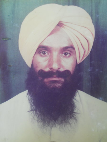 Photo of Sher Singh, victim of extrajudicial execution on February 13, 1991, in Jaitu, by Punjab Police