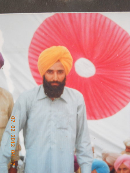 Photo of Balwinder Singh, victim of extrajudicial execution on January 01, 1992, in Faridkot, by Punjab Police