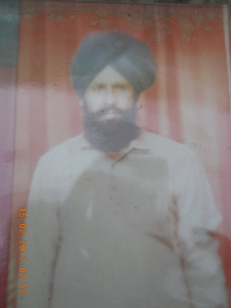 Photo of Malook Singh, victim of extrajudicial execution on September 15, 1993, in Zira, by Punjab Police