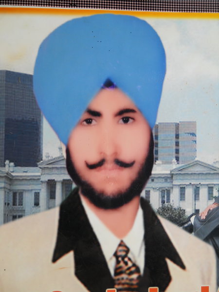 Photo of Gurbohar Singh, victim of extrajudicial execution between July 15, 1991 and August 15,  1991Punjab Police