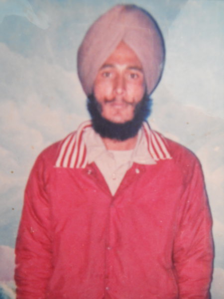 Photo of Bhag Singh, victim of extrajudicial execution on April 23, 1987, in Moga, by Punjab Police