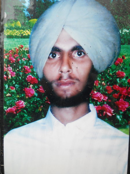 Photo of Harpal Singh, victim of extrajudicial execution on November 01, 1991, in Batala, by Punjab Police
