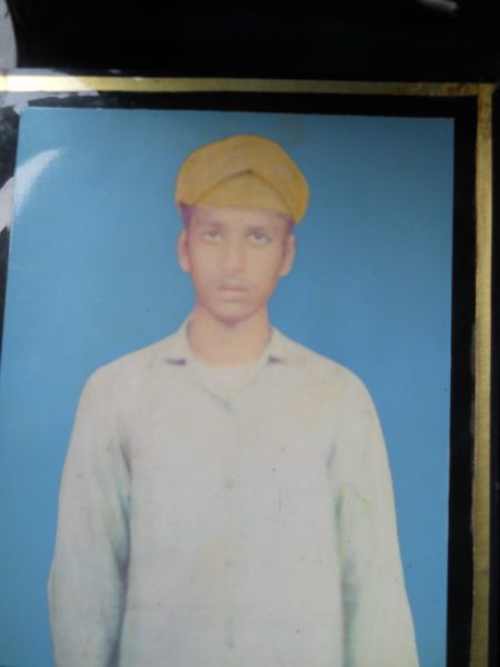 Photo of Saroop Singh, victim of extrajudicial execution on January 25, 1994, in Kahnuwan, by Punjab Police