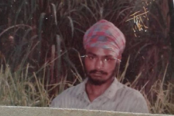 Photo of Karamjit Singh, victim of extrajudicial execution between January 4, 1992 and April 30,  1992, in Rangar Nangal, by Punjab Police