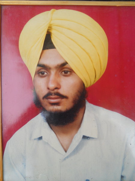 Photo of Jasbir Singh, victim of extrajudicial execution on March 18, 1990, in Dhariwal, by Punjab Police