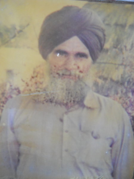 Photo of Sulakhan Singh, victim of extrajudicial execution on May 29, 1991, in Batala, by Punjab Police