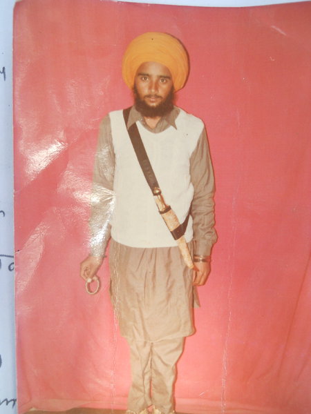 Photo of Satnam Singh, victim of extrajudicial execution on April 02, 1989, in Kapurthala, by Punjab Police