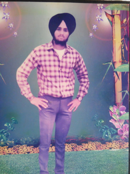 Photo of Partap Singh, victim of extrajudicial execution on July 27, 1988, in Batala, by Punjab Police