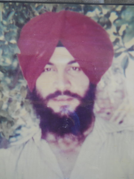 Photo of Rashpal Singh, victim of extrajudicial execution on October 15, 1991, in Batala, by Punjab Police