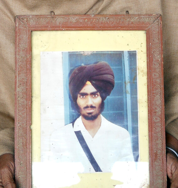 Photo of Kulwant Singh, victim of extrajudicial execution on May 23, 1989, in Batala, by Punjab Police
