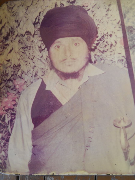 Photo of Satnam Singh, victim of extrajudicial execution on February 26, 1991, in Qadian, Dhapai, by Punjab Police
