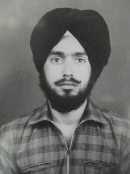 Photo of Narinder Singh, victim of extrajudicial execution on August 14, 1989, in Harchowal, by Punjab Police