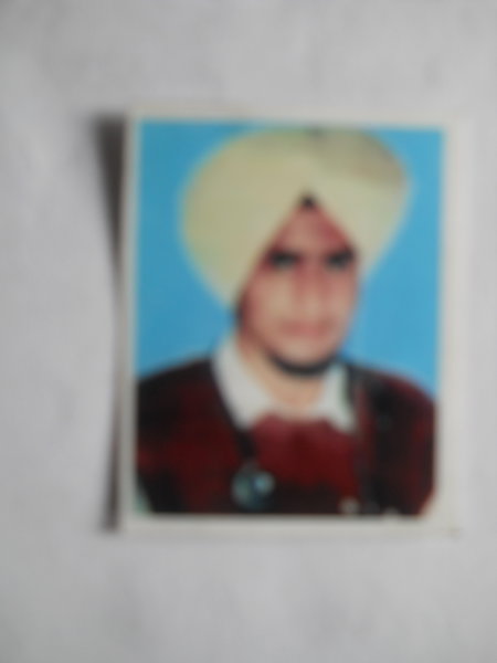 Photo of Harwinder Singh, victim of extrajudicial execution between January 30, 1993 and November 8,  1993 by Unknown type of security forcesPunjab Police
