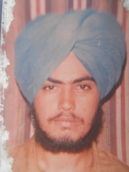 Photo of Baljeet Singh, victim of extrajudicial execution on June 05, 1990, in Dera Baba Nanak, by Punjab Police