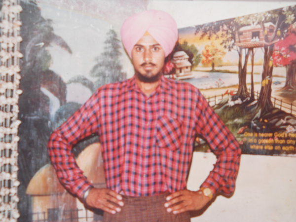 Photo of Mahinder Singh, victim of extrajudicial execution on February 18, 1993, in Majitha, by Punjab Police