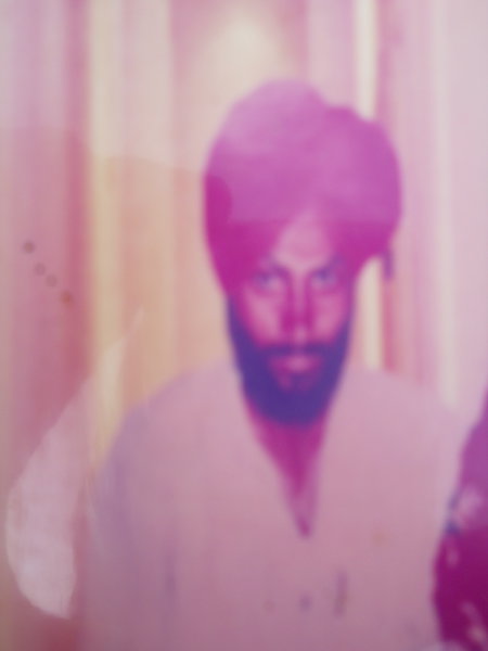 Photo of Dilbag Singh, victim of extrajudicial execution on December 22, 1991, in Dera Baba Nanak, by Punjab Police
