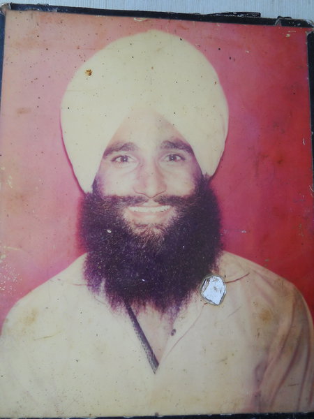 Photo of Gurnam Singh, victim of extrajudicial execution on September 06, 1990, in Majitha, by Punjab Police