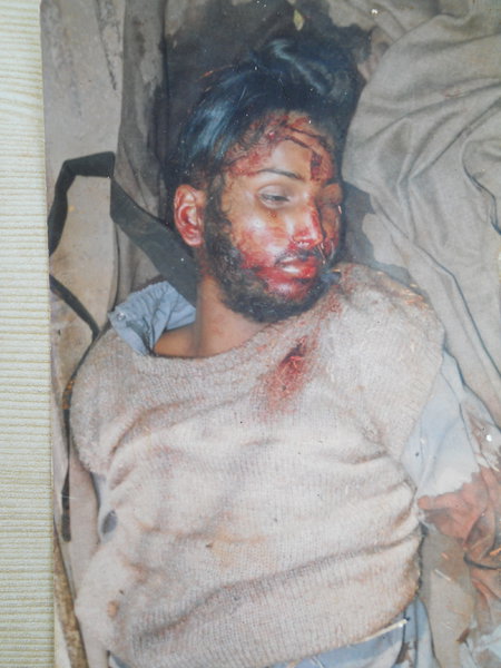 Photo of Mukhtiar Singh, victim of extrajudicial execution between October 1, 1991 and October 1,  1992