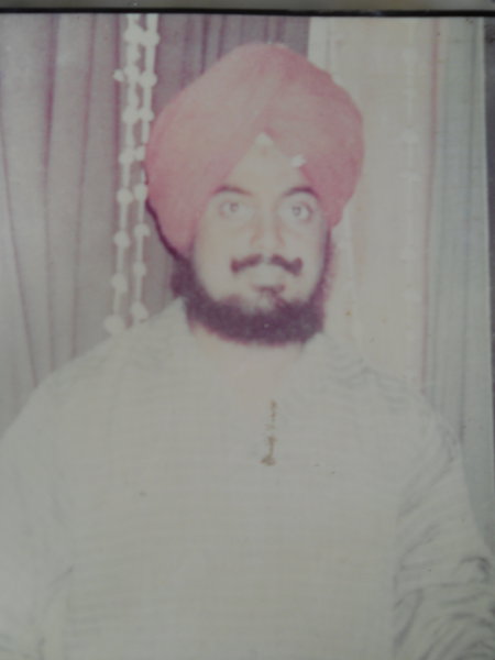 Photo of Baldev Singh, victim of extrajudicial execution between December 1, 1991 and December 6,  1991, in Sri Hargobindpur, by Punjab Police
