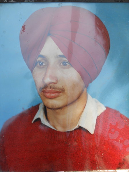 Photo of Tajinder Singh, victim of extrajudicial execution on April 26, 1991, in Dhariwal, by Punjab Police