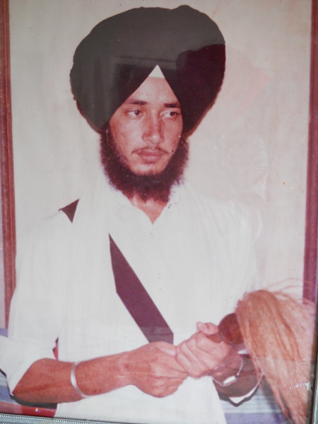 Photo of Karam Singh, victim of extrajudicial execution between October 17, 1985 and November 15,  1985, in Dhariwal, by Punjab Police