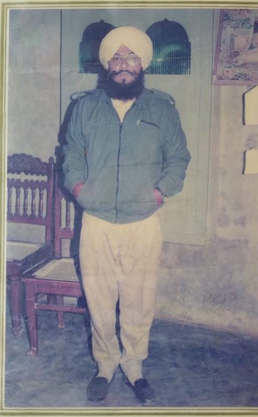 Photo of Kuldip Singh, victim of extrajudicial execution between May 1, 1992 and May 31,  1992, in Qadian, Gurdaspur, by Punjab Police; Border Security Force; Central Reserve Police Force