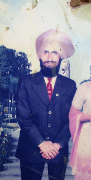 Photo of Gian Singh, victim of extrajudicial execution on July 13, 1991, in Ghuman, by Punjab Police