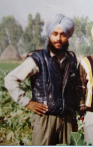 Photo of Balwinder Singh, victim of extrajudicial execution on December 11, 1992, in Dhariwal, by Punjab Police