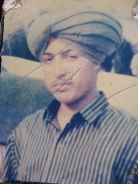 Photo of Gulzar Singh, victim of extrajudicial execution on December 12, 1992, in Batala, by Punjab Police