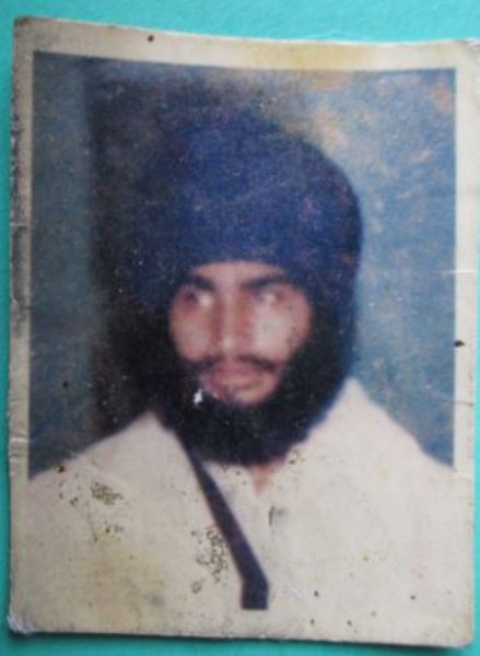Photo of Lakhwinder Singh, victim of extrajudicial execution on May 10, 1989, in Amritsar, by Punjab Police