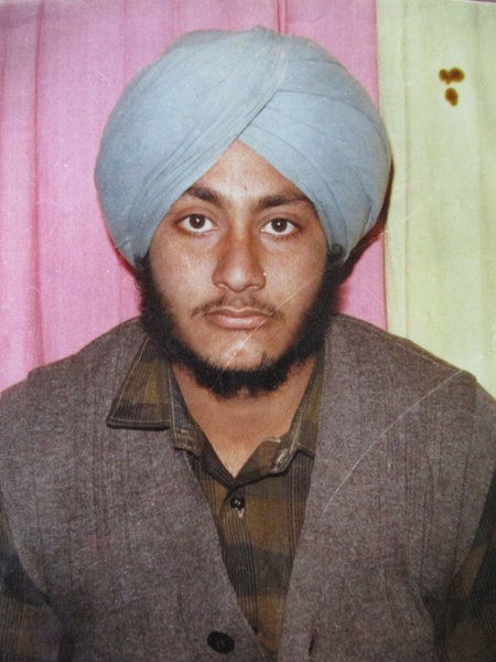 Photo of Jagdish Singh, victim of extrajudicial execution on January 30, 1990, in Sri Hargobindpur, Udhanwal, by Punjab Police; Central Reserve Police Force