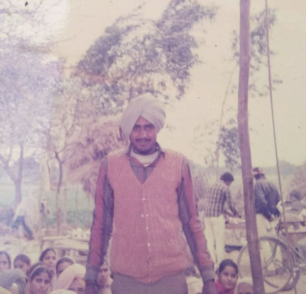 Photo of Lakhwinder Singh, victim of extrajudicial execution on January 13, 1994, in Cheema, Sri Hargobindpur, by Punjab Police; Black cat