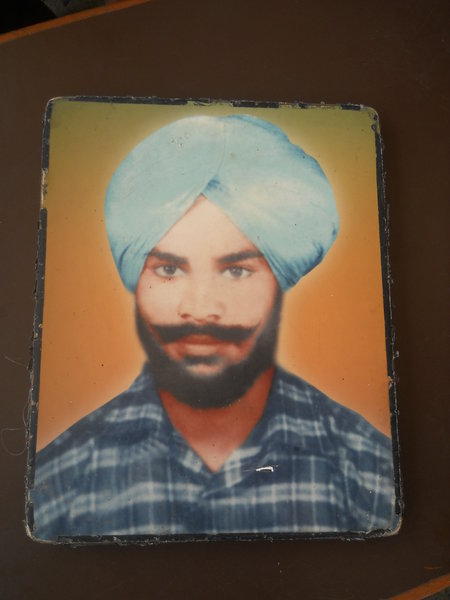 Photo of Jaspal Singh, victim of extrajudicial execution on September 26, 1989, in Bhogpur, by Punjab Police