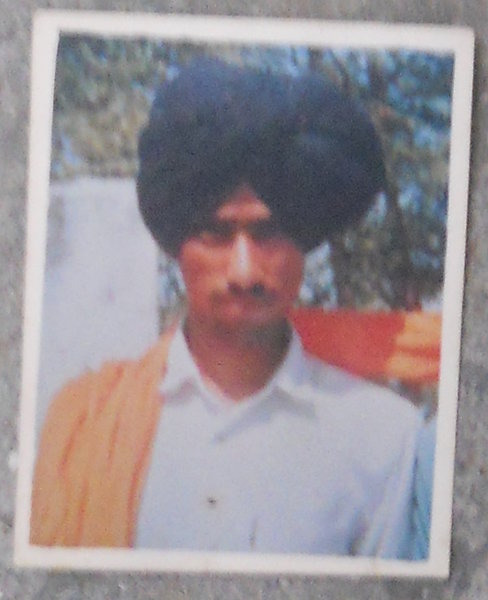 Photo of Fumman Singh, victim of extrajudicial execution between August 1, 1991 and September 30,  1991, in Dasua, Jalandhar, by Punjab Police
