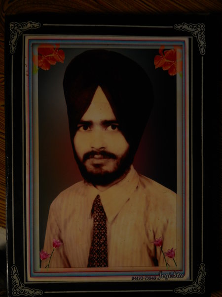Photo of Roshan Singh, victim of extrajudicial execution on May 23, 1989, in Hoshiarpur CIA Staff, Hoshiarpur,  by Punjab Police; Criminal Investigation Agency, in Hoshiarpur, by Punjab Police