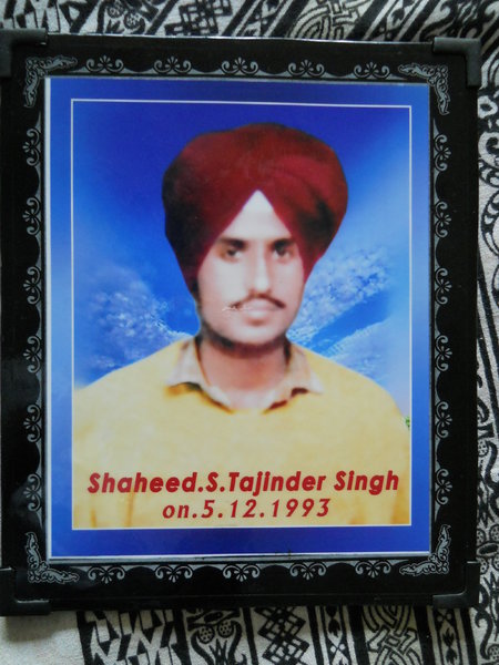 Photo of Tajinder Singh, victim of extrajudicial execution on December 05, 1993, in Dasua CIA Staff,  by Criminal Investigation Agency, in Dasua CIA Staff, Mukerian, by Punjab Police; Criminal Investigation Agency
