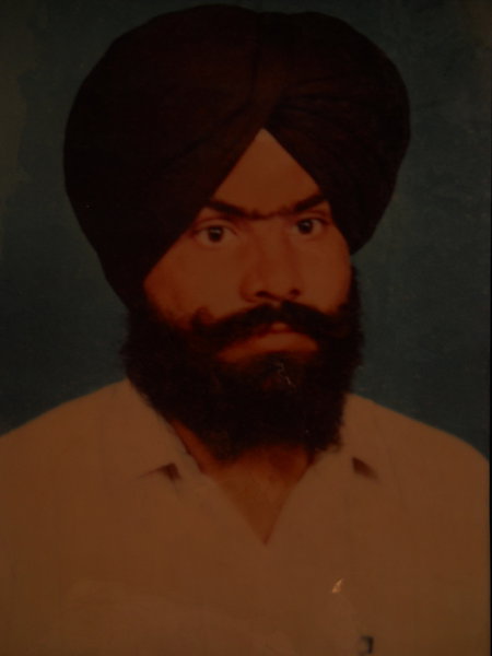 Photo of Gurnek Singh, victim of extrajudicial execution on March 25, 1989, in Mahilpur, Garhshankar, by Punjab Police