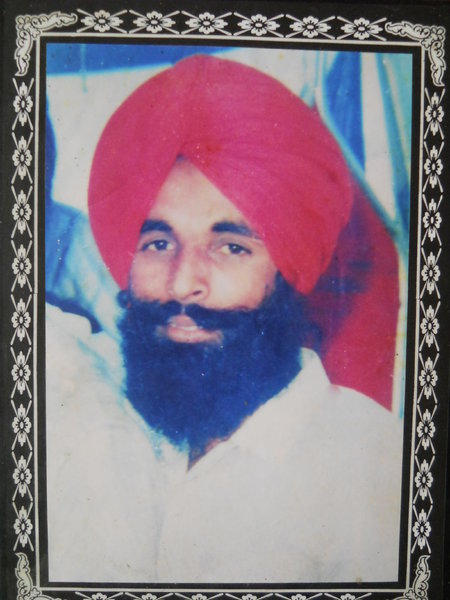 Photo of Joginder Singh, victim of extrajudicial execution on May 15, 1992, in Bhulath, Phagwara CIA Staff, by Punjab Police
