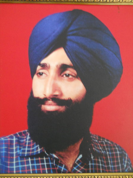 Photo of Kulwinder Singh, victim of extrajudicial execution on July 22, 1989, in Patiala CIA Staff,  by Punjab Police; Criminal Investigation Agency, in Patiala CIA Staff, Patiala, by Punjab Police; Criminal Investigation Agency